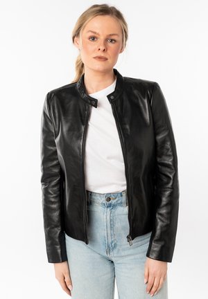Chaqueta de cuero - black