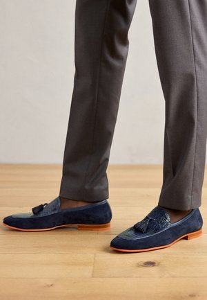 CLIVE - Business-Slipper - navy/sand/rich tan/orange