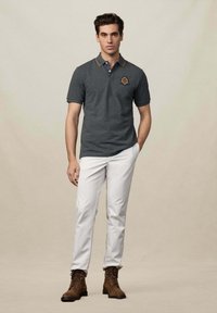 Hackett London HERITAGE CREST LOGO - Polo majica - dark grey marl