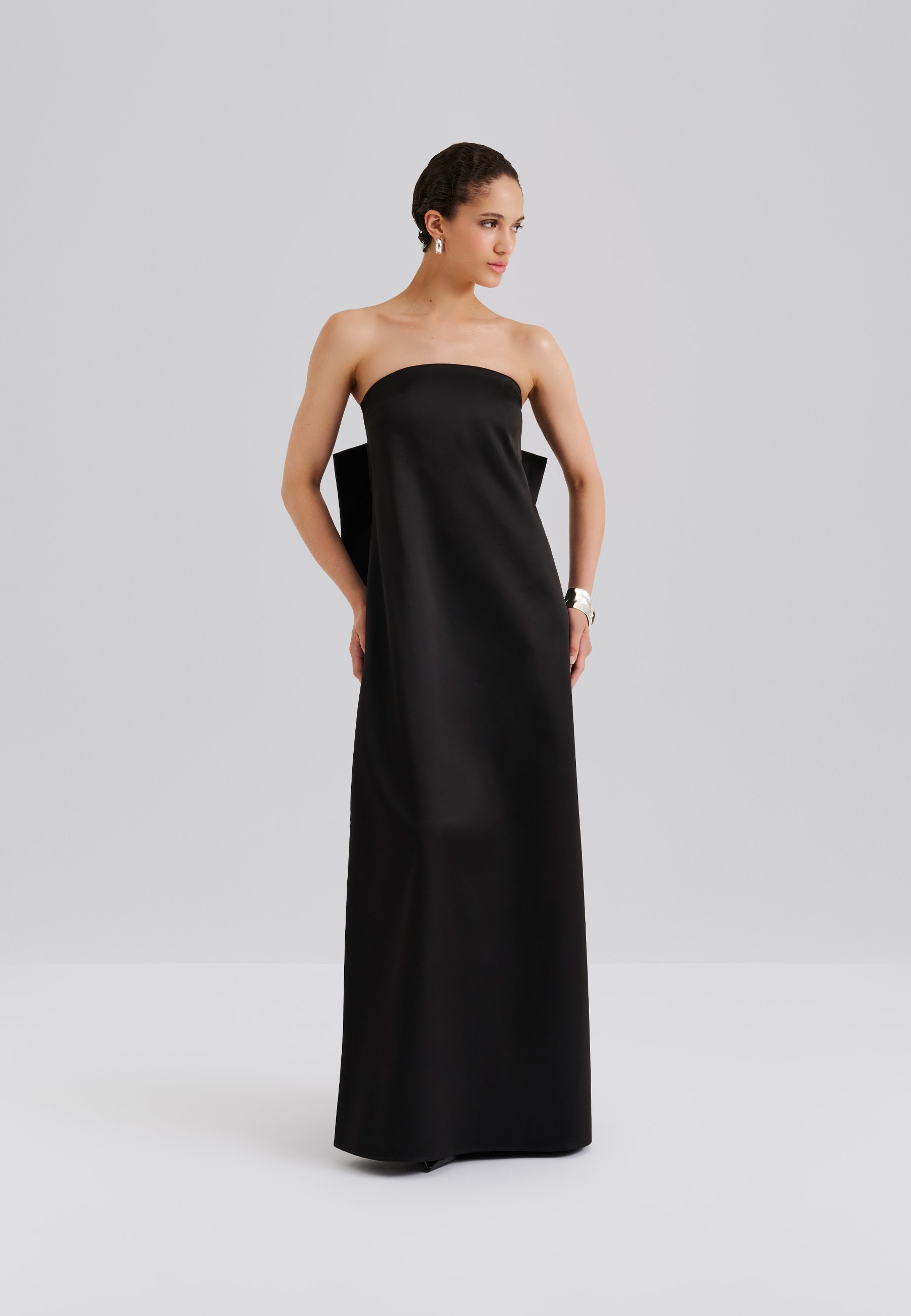 lioness montana mini dress black Lei Strapless Black Maxi Dress - US 2