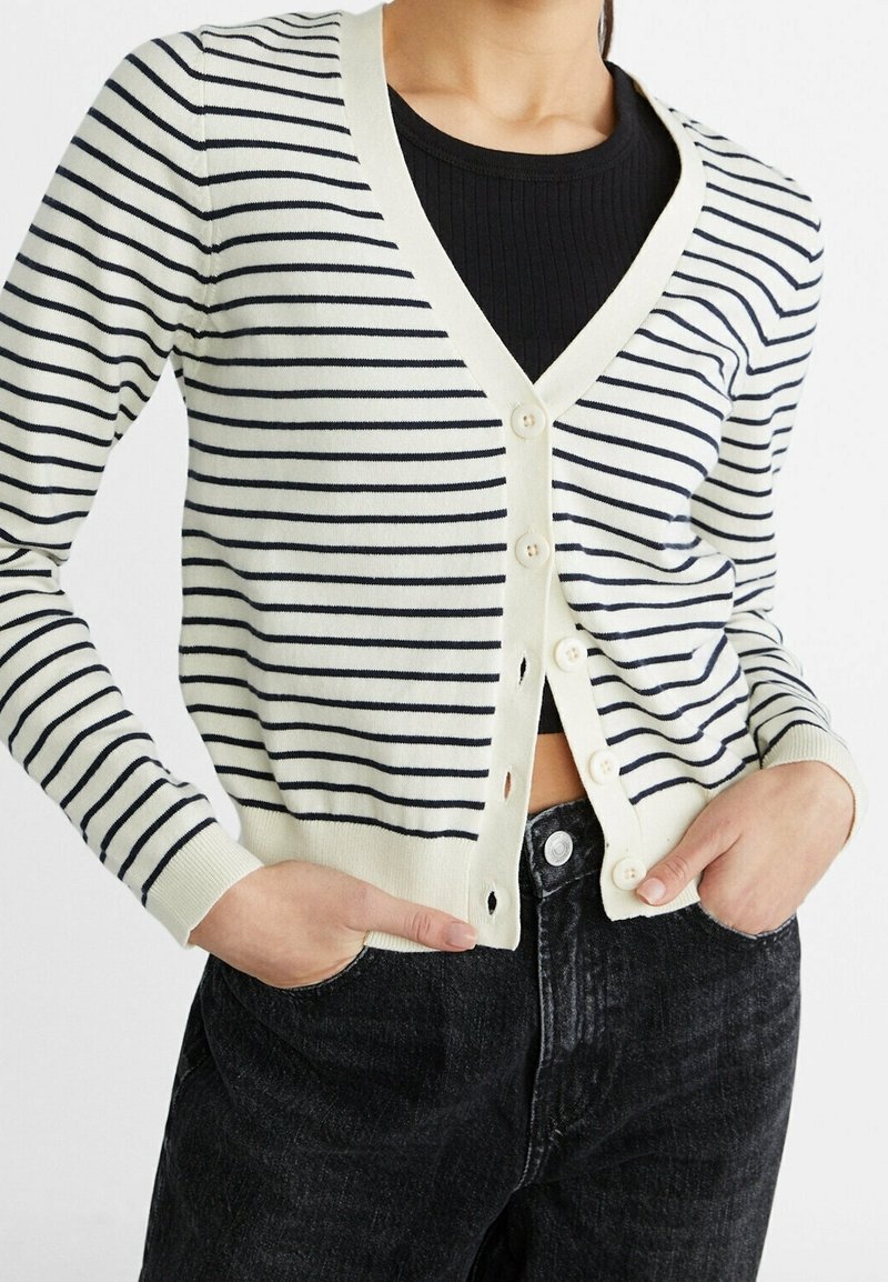 Stradivarius Cardigan - mottled beige