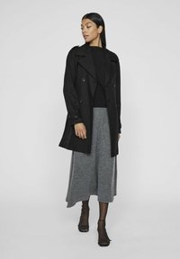 VILA Šineļveida mētelis - black