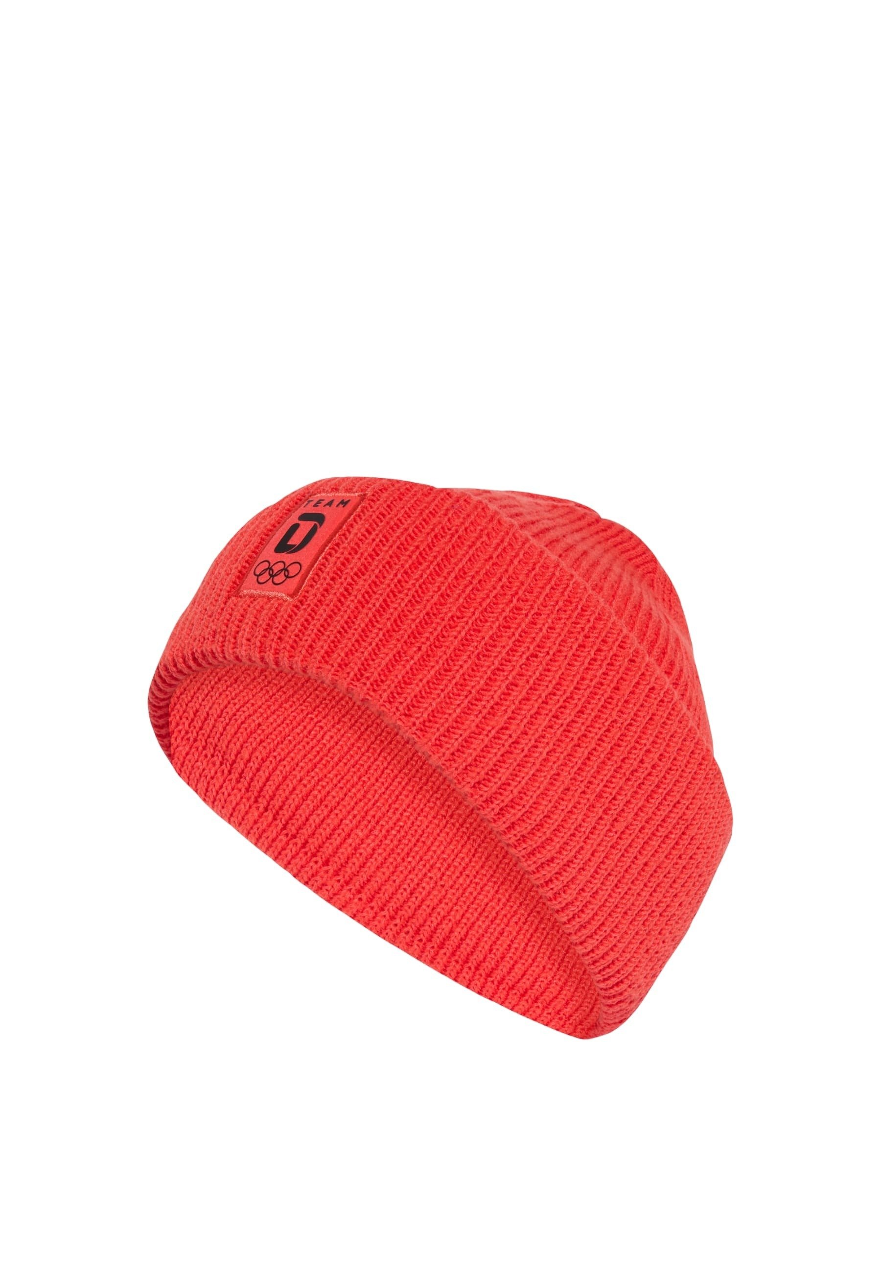 adidas Performance TEAM D - Beanie - semi lucid red/light red