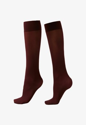 HALBTRANSPARENTE 30 DENIER - Calcetines hasta la rodilla - bordeaux