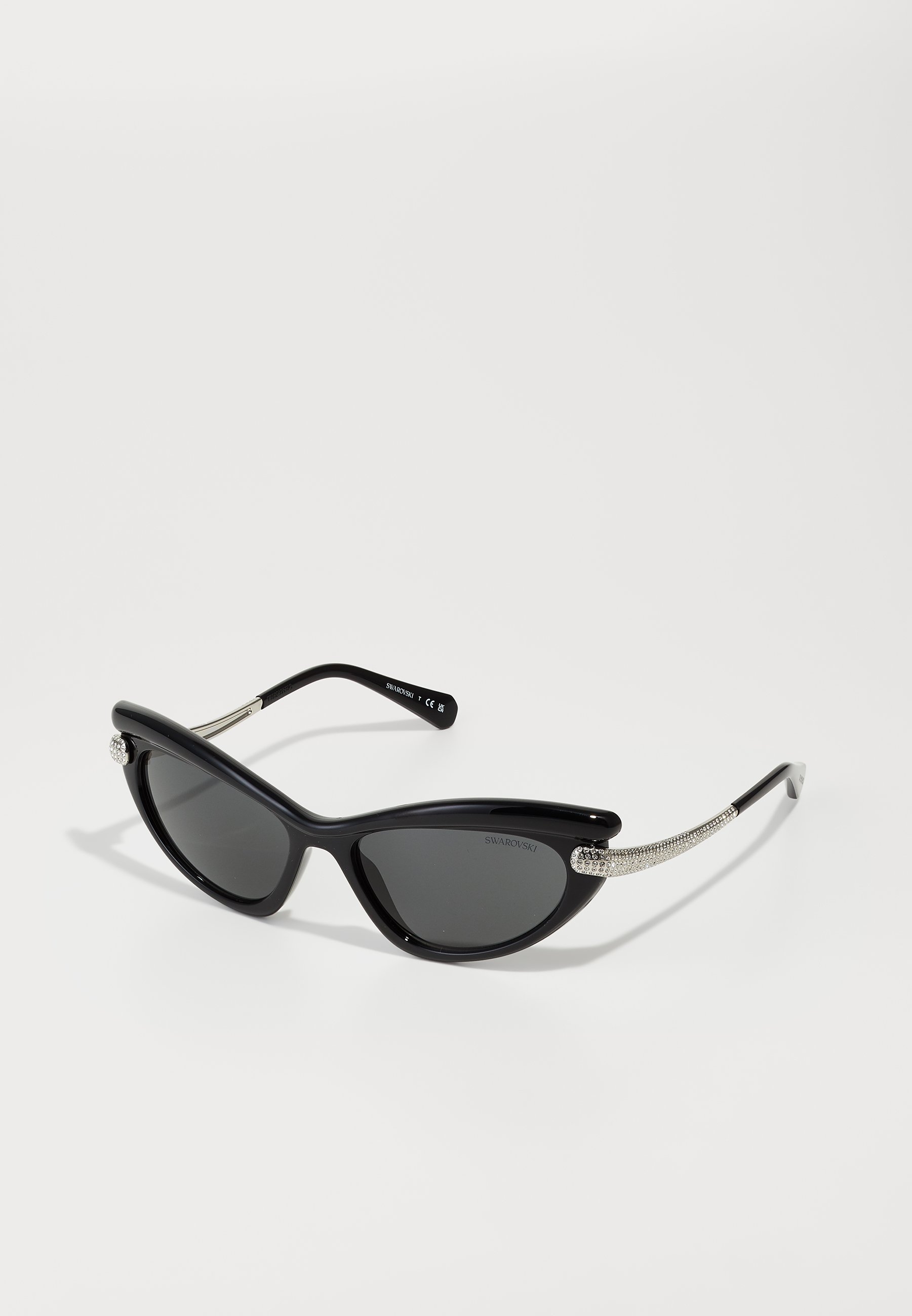 Swarovski Black Sunglasses with Silver Accents Swarovski SK6032 Sunglasses | LensCrafters main image 2