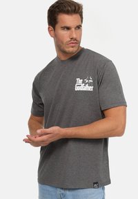 Re:Covered THE GODFATHER B&W SKETCH DARK - Camiseta estampada - dark grey marl
