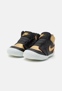 Jordan JORDAN 1 UNISEX - Prvé topánky - black/metallic gold/sail
