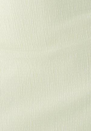 Cremefarbener Stoff mit einem dezenten, strukturierten Muster aus feinen vertikalen und horizontalen Rillen.