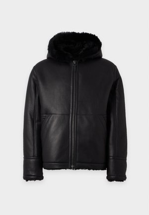 Yves Salomon, VESTE - Veste en cuir - noir
