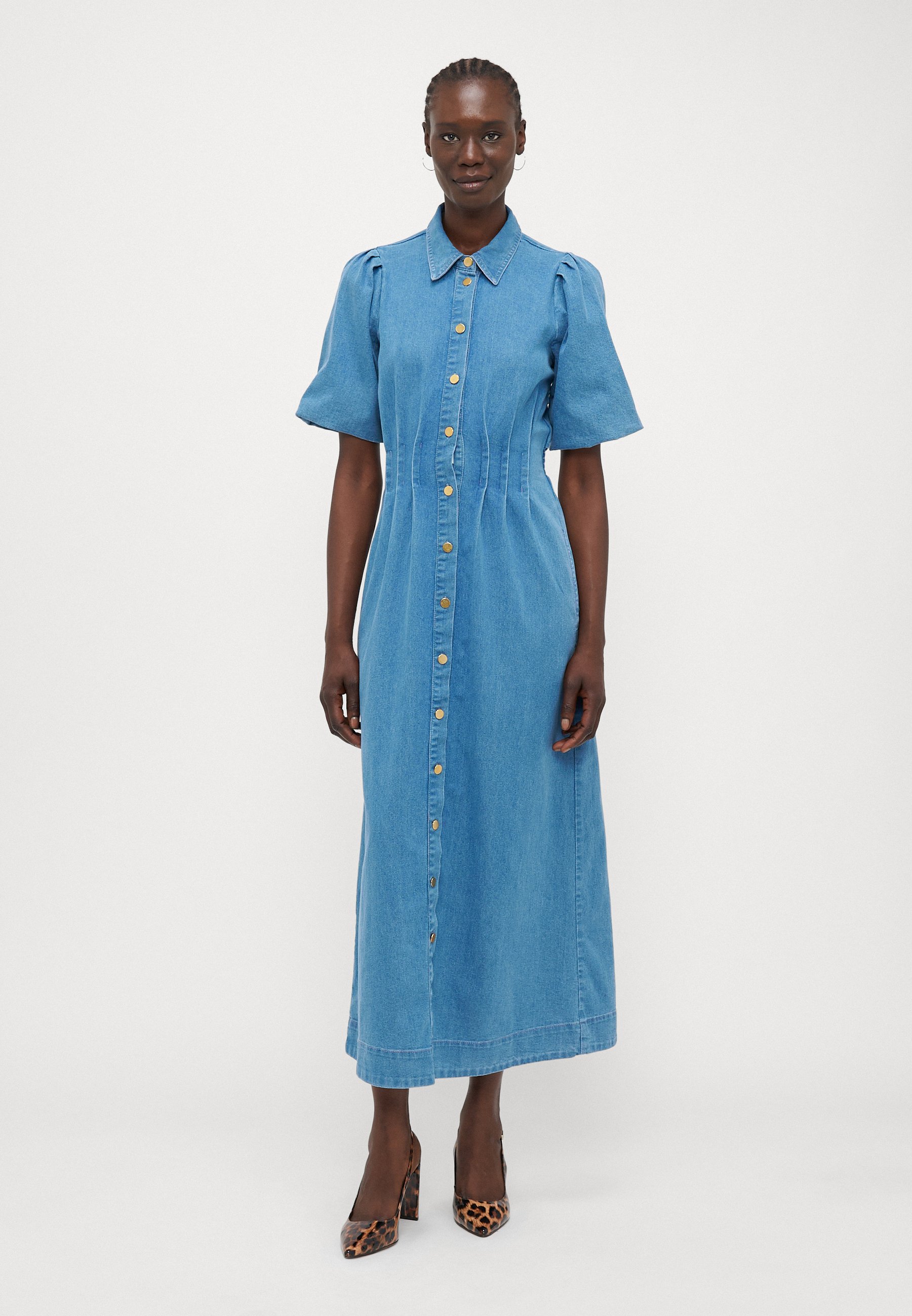 Vero Moda Tall VMCASSIDY DRESS  - Denim dress - medium blue denim/blue denim - Zalando.co.uk