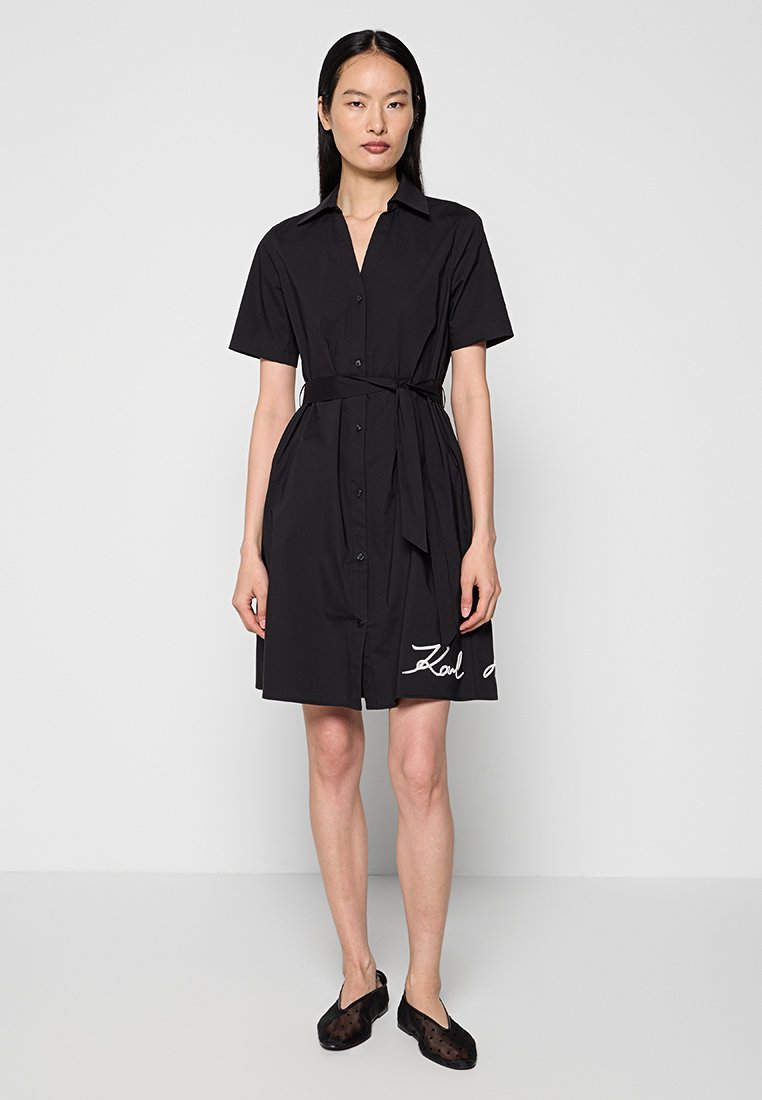 Karl Lagerfeld - Vestido camisero (negro)