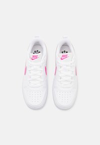 Nike Sportswear COURT BOROUGH LOW RECRAFT - Trainers - white/laser fuchsia