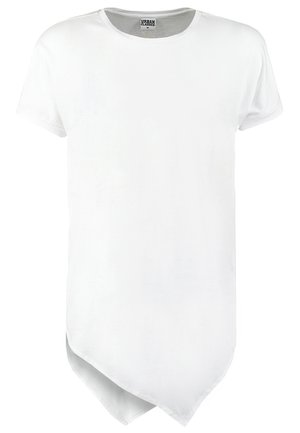 Urban Classics ASYMETRIC LONG TEE - Triko s potiskem - white