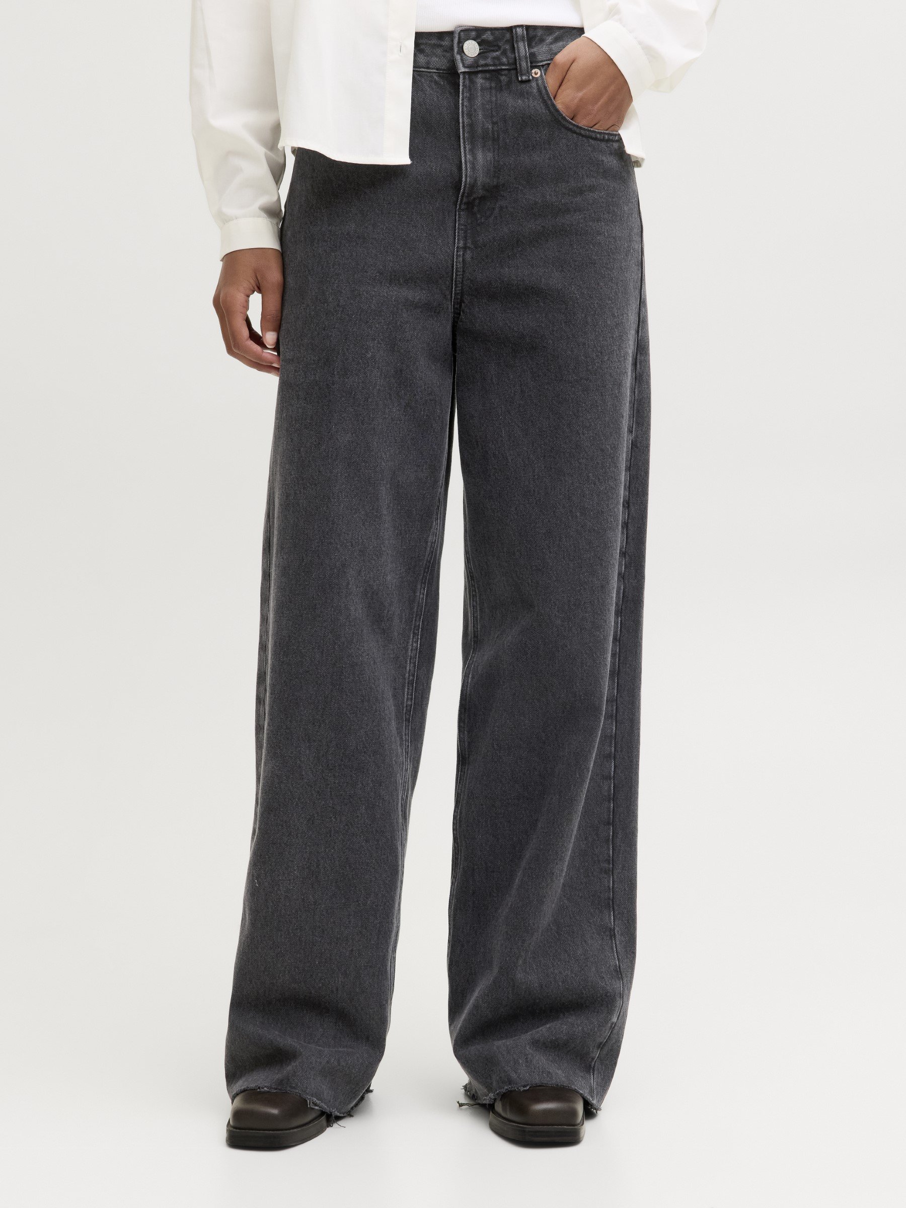 JJXX JXTOKYO WIDE FIT DENIM - Wide Leg - dark blue denim/dark blue