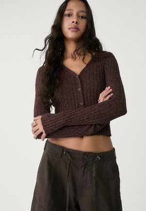 Stradivarius Cardigan - dark brown