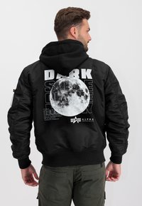 Alpha Industries - HOOD DARK SIDE - Bomberjacka - black reflective Miniatyrbild 1