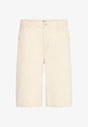 Solid, SDTOMMY STRAIGHT LEG - Short en jean - oatmeal