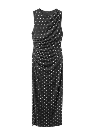 Stradivarius, SLEEVELESS TULLE MIDI DRESS 02392022 - Robe de jour - black