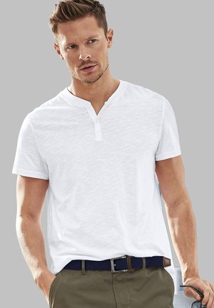 Basic T-shirt - hellblau   weiß