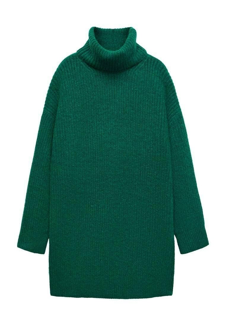 Mango Jumper dress - dark green - (Pre-owned) - Zalando.ie