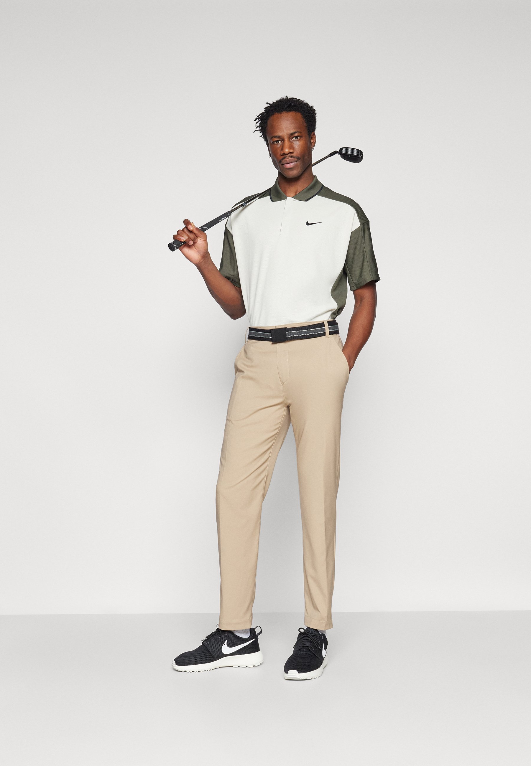 nike khaki golf shirt