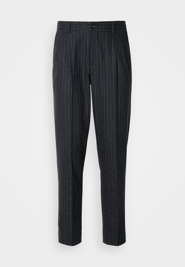 PLEATED - Chinos - charcoal3