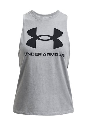 Under Armour, RIVAL - Top - steel medium heather  black black