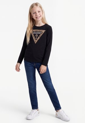 Guess, JUNIOR LOGO - Maglietta a manica lunga - jet black