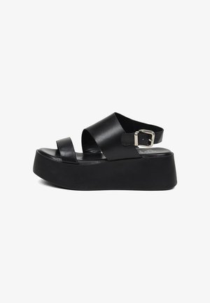 Desa, DESA WOMAN SANDALS - Sandalen met plateauzool - black