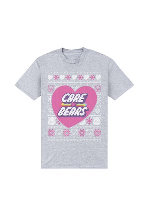 CARE BEARS CHRISTMAS LOVE HEART - Camiseta estampada - heather grey