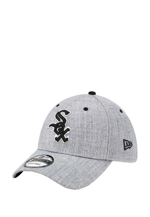Gray baseball cap with a black embroidered "Sox" logo on the front, adjustable back, and a flat, curved visor. Textured fabric finish.