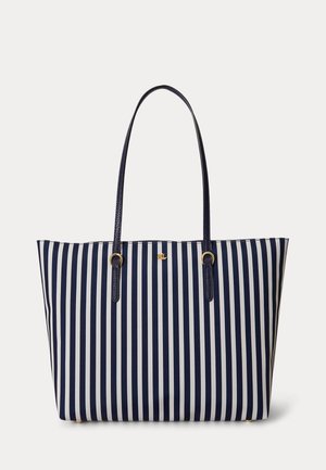 Lauren Ralph Lauren, NYLON MEDIUM KEATON TOTE BAG - Τσάντα Tote - refined navy/white