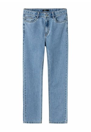 HIGH WAIST - Tiesaus kirpimo džinsai - light blue denim