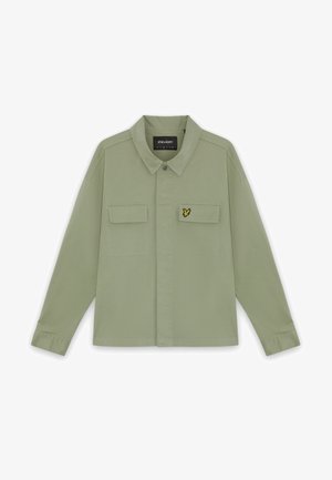 Lyle & Scott, WASHED OVERSHIRT - Πουκάμισο - smoke olive