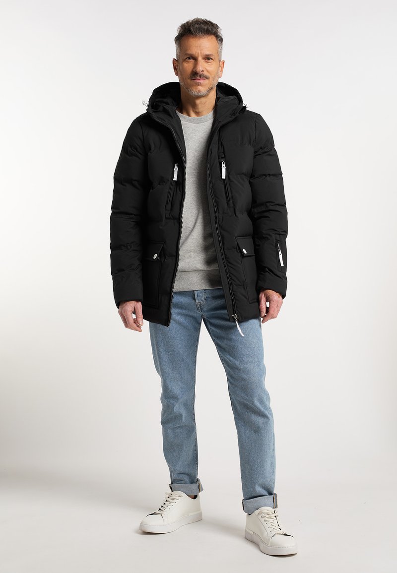 Herren Trenchcoats | DreiMaster DREIMASTER DRYMASTER Wintermantel schwarz - DK64246 Herren Trenchcoats | DreiMaster DREIMASTER DRYMASTER Wintermantel schwarz - DK64246