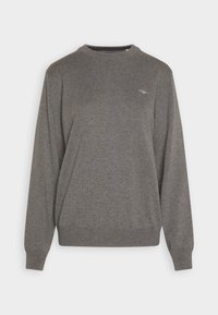 Unselected, dark grey melange