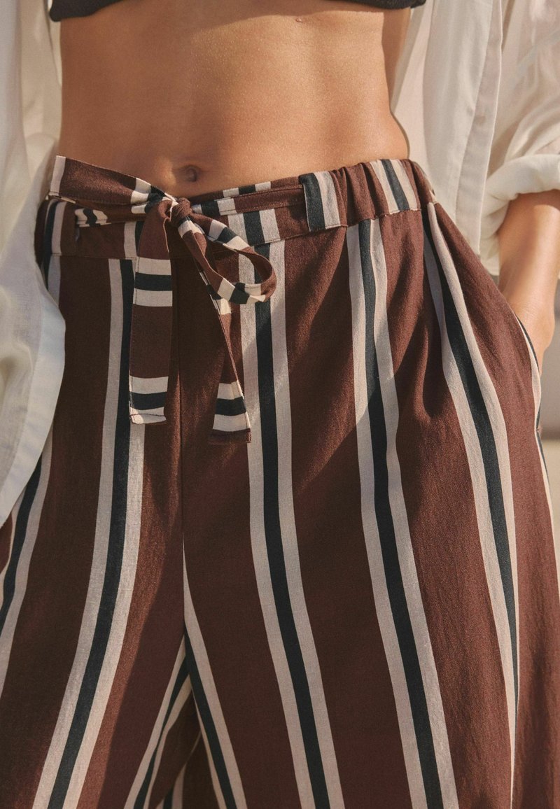 Next WIDE LEG TALL - REGULAR FIT - Stoffhose - chocolate brown