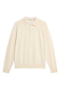 Langærmet T-shirt - ecru