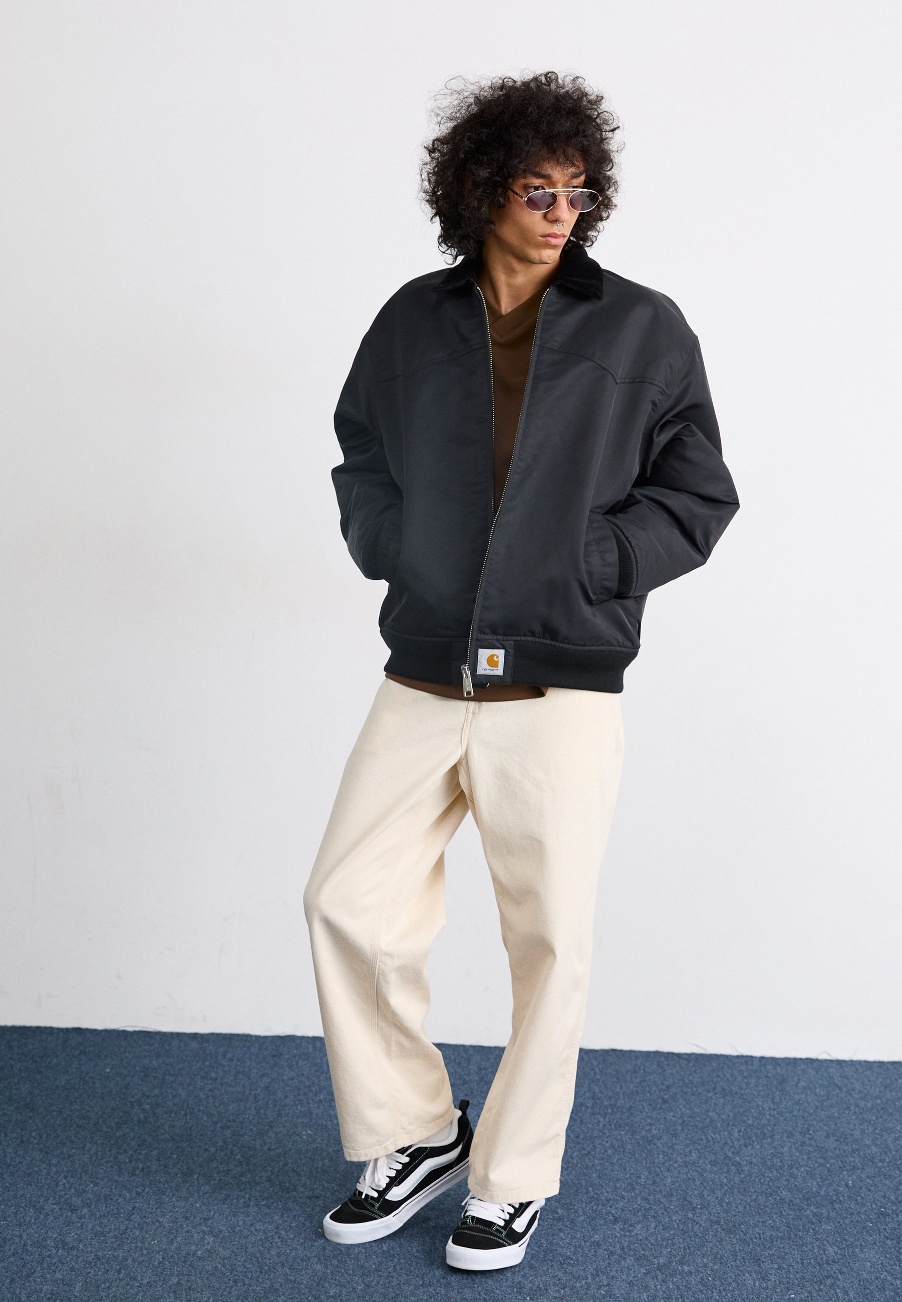 Carhartt WIP SANTA FE ALUMNI JACKET - Bomberjacks - black/scarlet