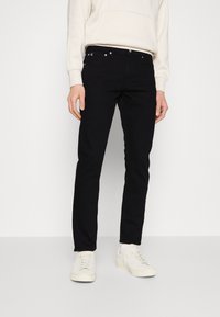 Calvin Klein Jeans - SLIM - Traperice uskog kroja - denim black Minijatura 1