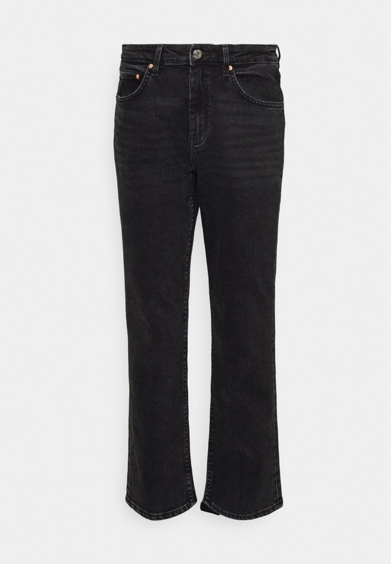 Gina Tricot Petite Jeans Straight Leg schwarz