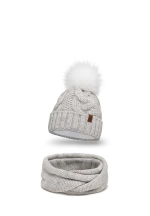 SET - Tubehalstørklæder - beige melange