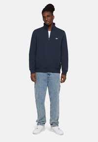 Dickies OAKPORT QUARTER ZIP - Sweatshirt - dark navy