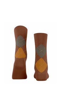 FALKE SENSITIVE ARGYLE - Sokken - sienna