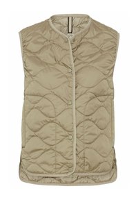 MIT DRUCKKNÖPFEN - Vest - sage