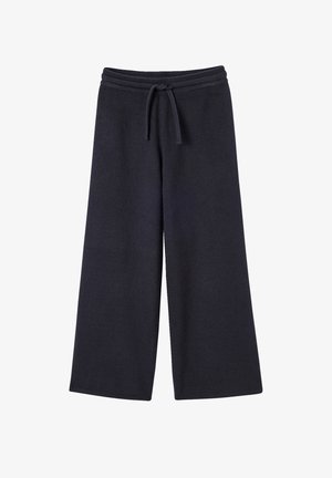 Vertbaudet, VERTBAUDET WEITE STRICKHOSE MÄDCHEN, BUNDWEITE VERSTELLBAR - Tracksuit bottoms - anthrazit