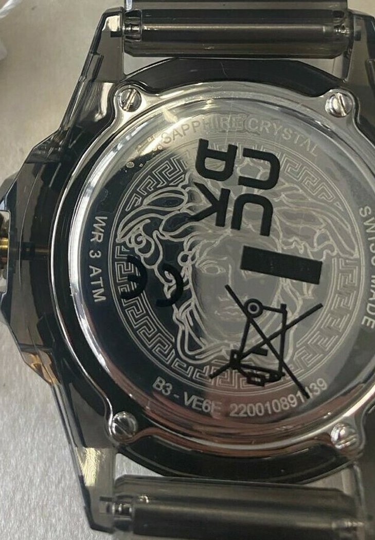 Versace ICON ACTIVE UNISEX - Zegarek chronograficzny/czarny