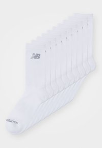 CUSHIONED CREW SOCKS UNISEX 10 PACK - Calze sportive - white