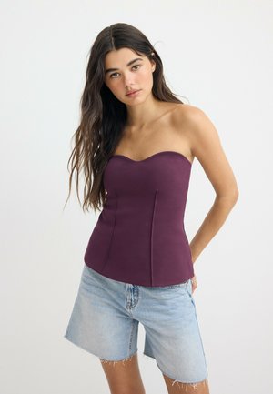Stradivarius, BANDEAU SWEETHEART NECKLINE 02736549 - Débardeur - purple