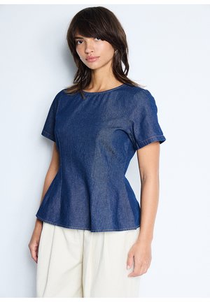 ICHI IHTULLE SS - Bluse - denim authentic blue